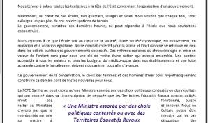 La 1e fédération des parents d’élèves de Sarthe tire la sonnette d’alarme